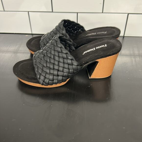 Pierre Dumas Faux Leather Braided platform Slip On Shoes Women’s Size 9 - Picture 3 of 6